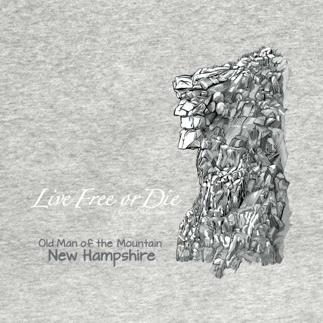 Old Man of the Mountain LIVE FREE or DIE by DDGraphits